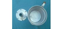pot ,bouilloire a lait en alu , vintage