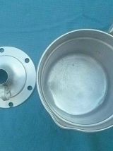 pot ,bouilloire a lait en alu , vintage