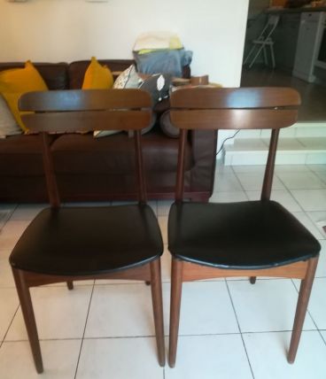 Paire de chaises Scandinaves Danois 1960