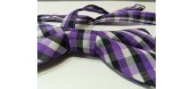 Nœud papillon rustique violet