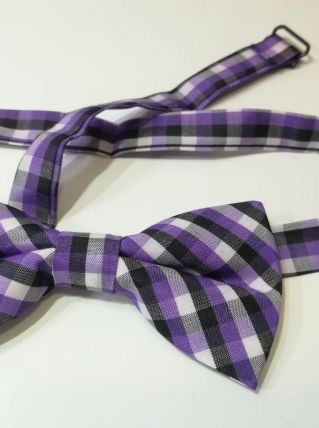 Nœud papillon rustique violet