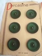 lot de 3 cartes avec Boutons vintage