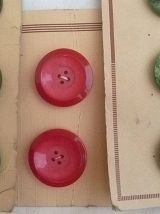 lot de 3 cartes avec Boutons vintage