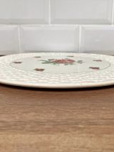 Plat à gâteau en faïence 