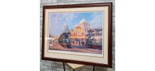 lithographie  kursaal 1920  los angeles signé  1996 dans bea