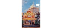 lithographie  kursaal 1920  los angeles signé  1996 dans bea