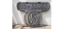 plaque frontale locomotive diesel sncf 1950