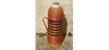  thermos ancien en osier vintage