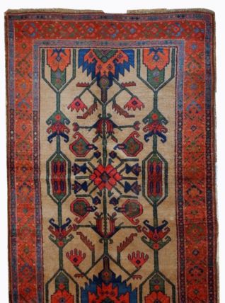 Tapis ancien Persan Kurdish fait main, 1B422