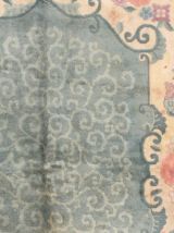 Tapis ancien Chinois Art Deco fait main, 1B452