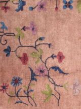 Tapis ancien Chinois Art Deco fait main, 1B456