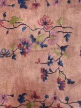 Tapis ancien Chinois Art Deco fait main, 1B456