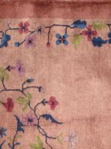 Tapis ancien Chinois Art Deco fait main, 1B456