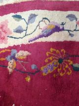 Tapis ancien Chinois Art Deco fait main, 1B480