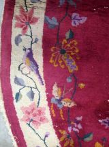 Tapis ancien Chinois Art Deco fait main, 1B480