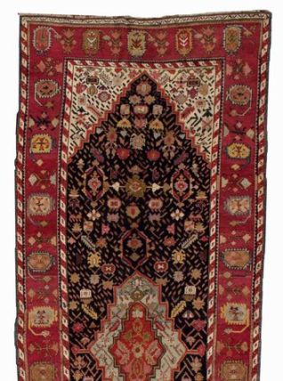 Tapis ancien Caucasien Karabagh fait main, 1B492