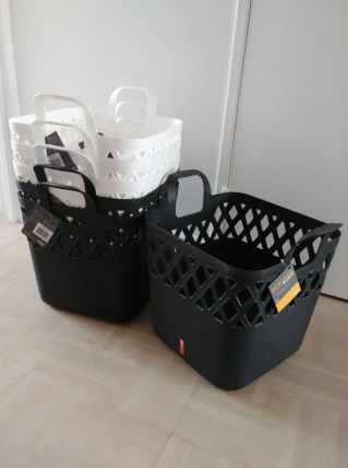 3+3 paniers noir et blanc – Neuf
