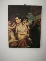 Petit cadre '' La mère et ses trois enfants 