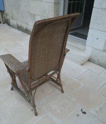 Fauteuil osier et rotin année s 1930