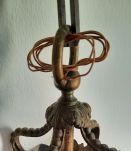 Lustre bronze et verre 