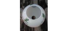 Lustre globe Pierrot  en opaline 