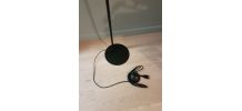 Lampadaire acier noir Faro Barcelona