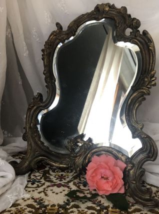 Miroir de table signé PAVOT