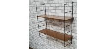 Etagere  design a.dekker 1960 a 70   en bois stratifié  72x7