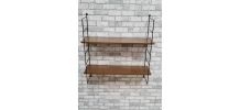 Etagere  design a.dekker 1960 a 70   en bois stratifié  72x7