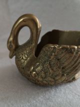 1 Cigne baguier bronze et une oie en Laiton 