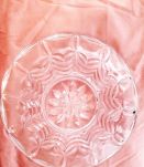 Assiette plateau en verre vintage 28cm