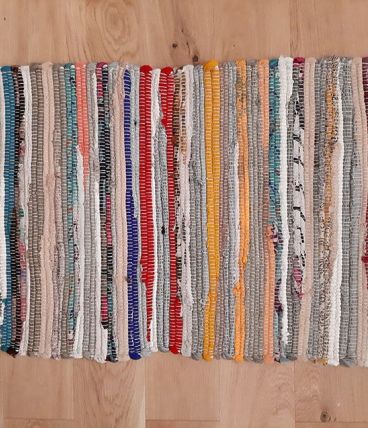 Tapis indien, tissé à la main, forme rectangulaire, Polyeste