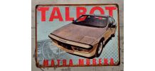 Plaque métal Talbot Matra Murena 