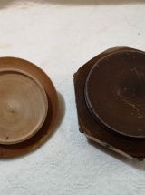 Boite à bijoux en bois peinte période 1950 