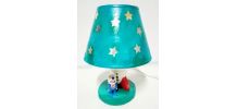 Lampe Playmobil de chevet fusée et astronaute, étoiles dorée