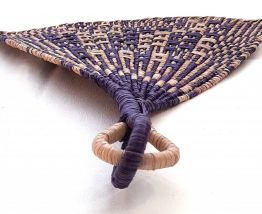 Eventail  africain violet 