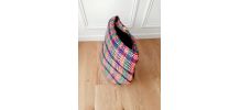Magnifique Grand Sac Panier Africain violet rouge sans hanse