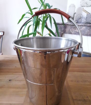 SEAU A CHAMPAGNE CHROME &amp; CUIR - LAURENT PERRIER