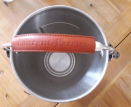 SEAU A CHAMPAGNE CHROME &amp; CUIR - LAURENT PERRIER
