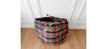 Grand Paniersac  Africain violet rouge vert avec hanses