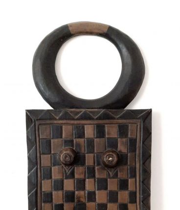 Masque Baoulé type kpan pre à cornes, masque de goli