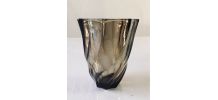 Vase fumé twisté
