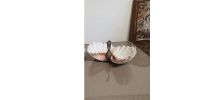 Cendrier vintage en coquillage motif signe (ref K2b)