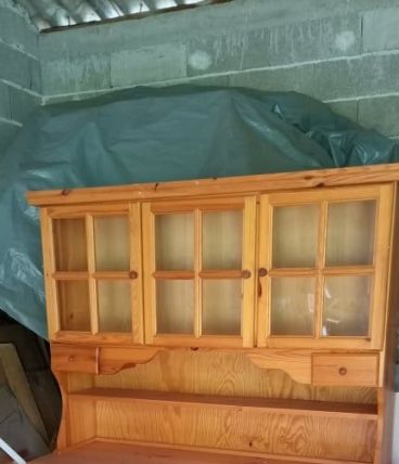  Grand bahut buffet en bois blanc ( ref N9 )