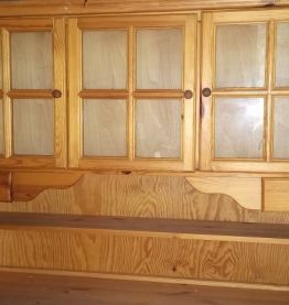  Grand bahut buffet en bois blanc ( ref N9 )