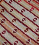 Tapis ancien Américain Hooked fait main, 1B506