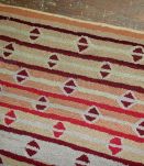 Tapis ancien Américain Hooked fait main, 1B506