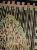 Tapis ancien Américain Hooked fait main, 1B511