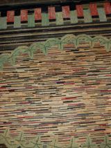 Tapis ancien Américain Hooked fait main, 1B511