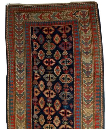Tapis ancien Caucasien Gendje fait main, 1B519